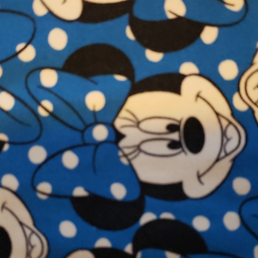 Lularoe Minnie Mouse One Size Blue & White Legging - Picture 7 of 10